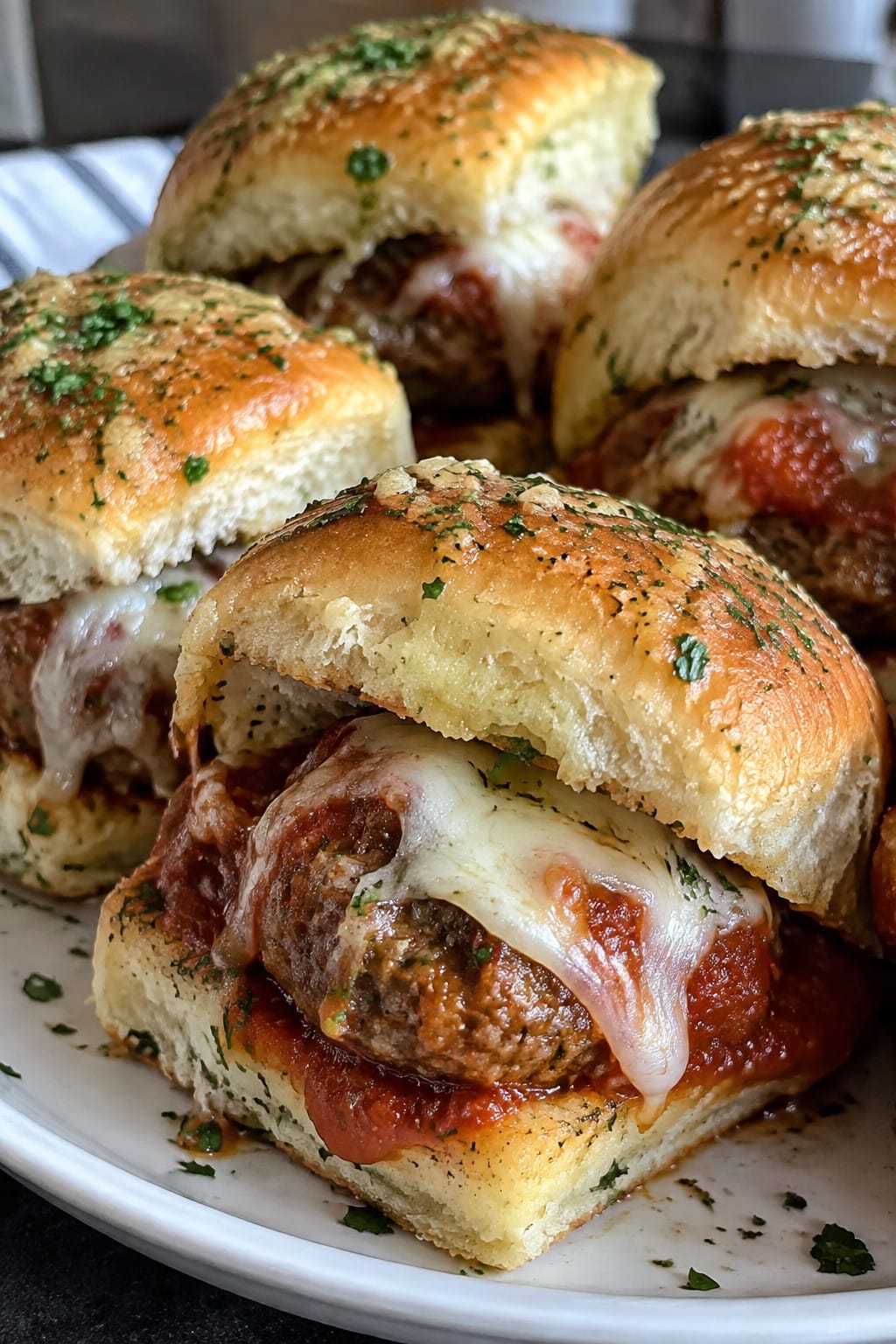 Vampire Garlic Meatball Sliders