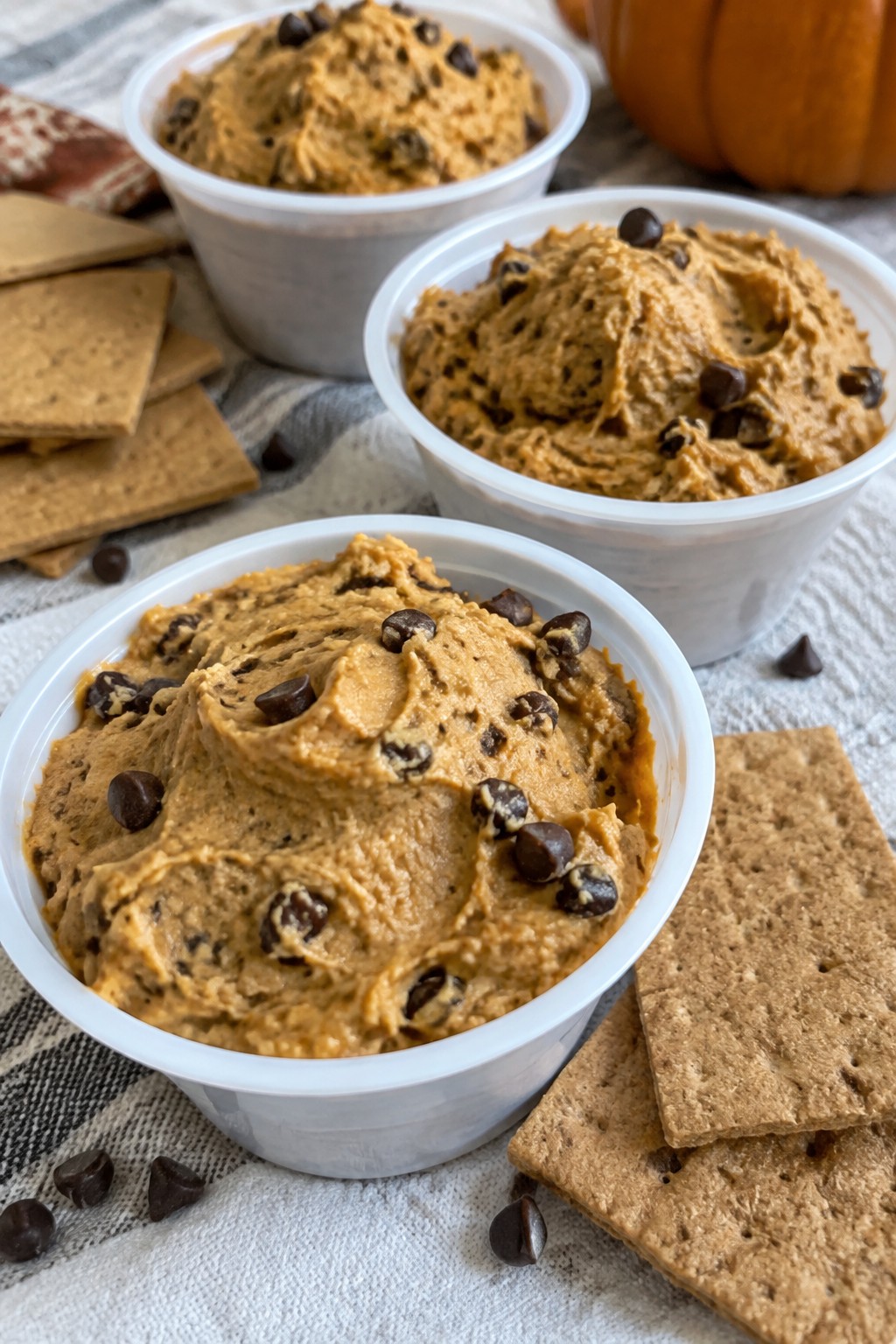 Pumpkin Spice Cookie Dough Dip Cups