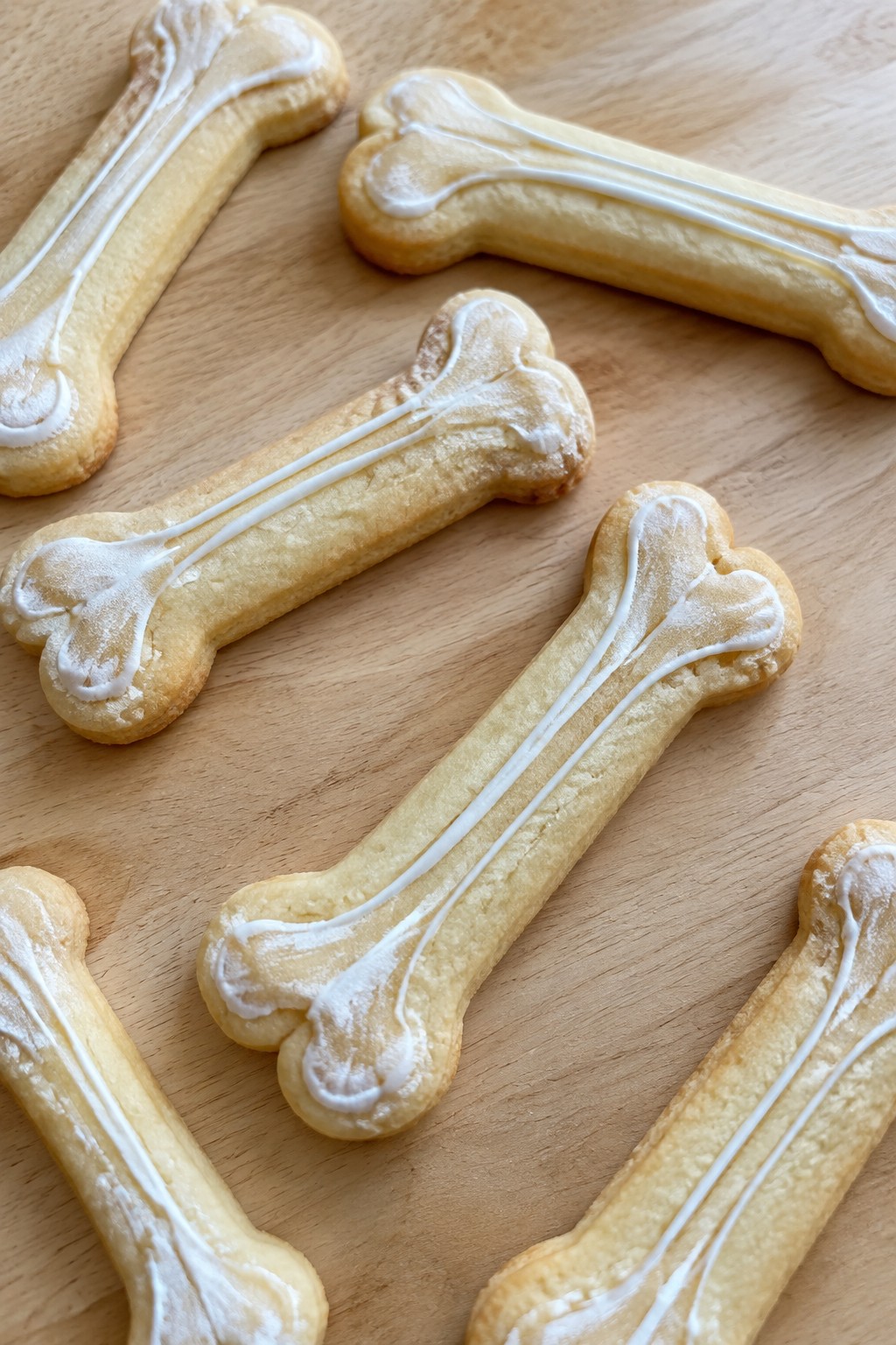Skeleton Bone Sugar Cookies with Intricate Linework