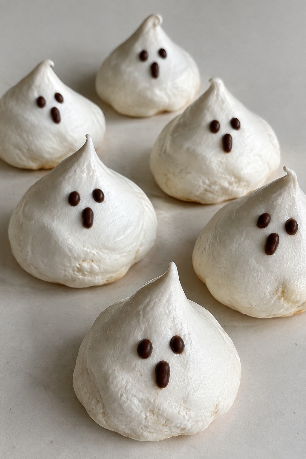 Ghostly Meringue Kisses