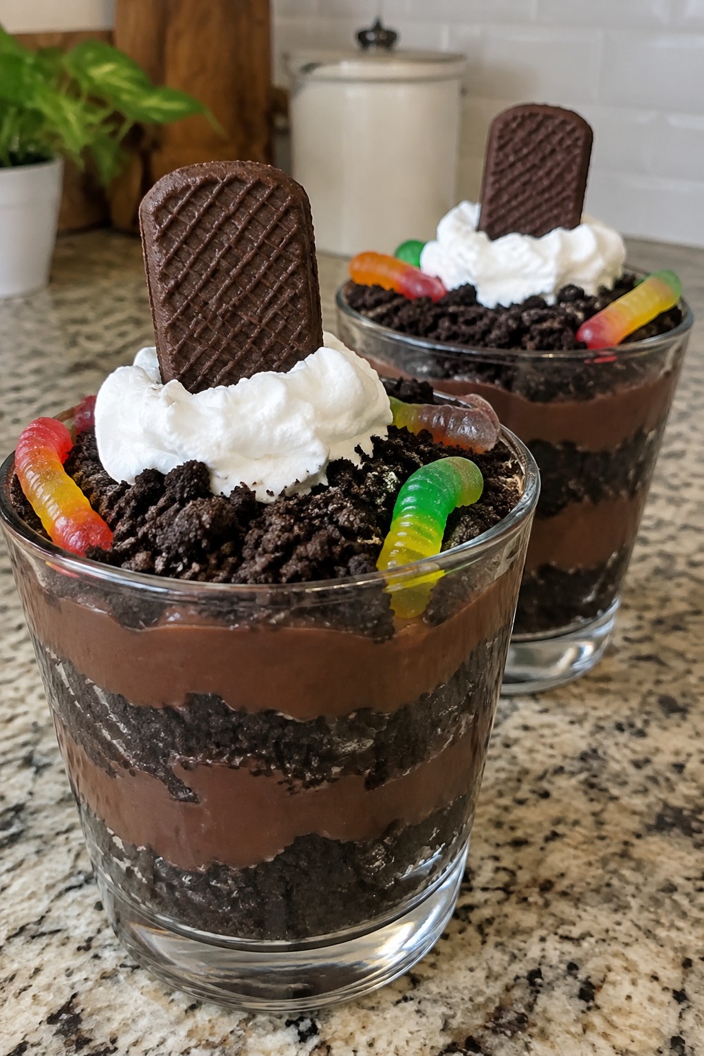 Graveyard Dirt Pudding Parfaits