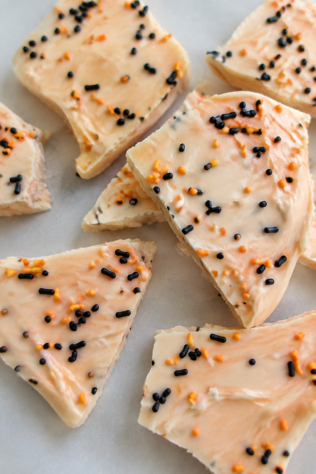 Orange Creamsicle Chocolate Bark