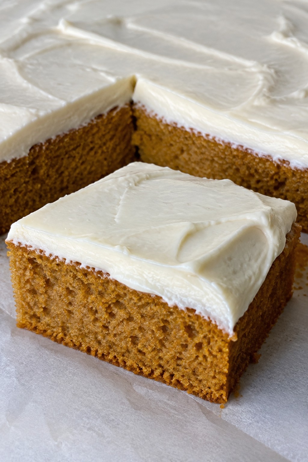 Pumpkin Spice Sheet Cake with Cream Cheese Frosting