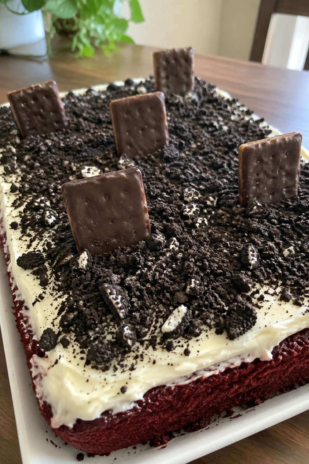 Red Velvet Graveyard Cake