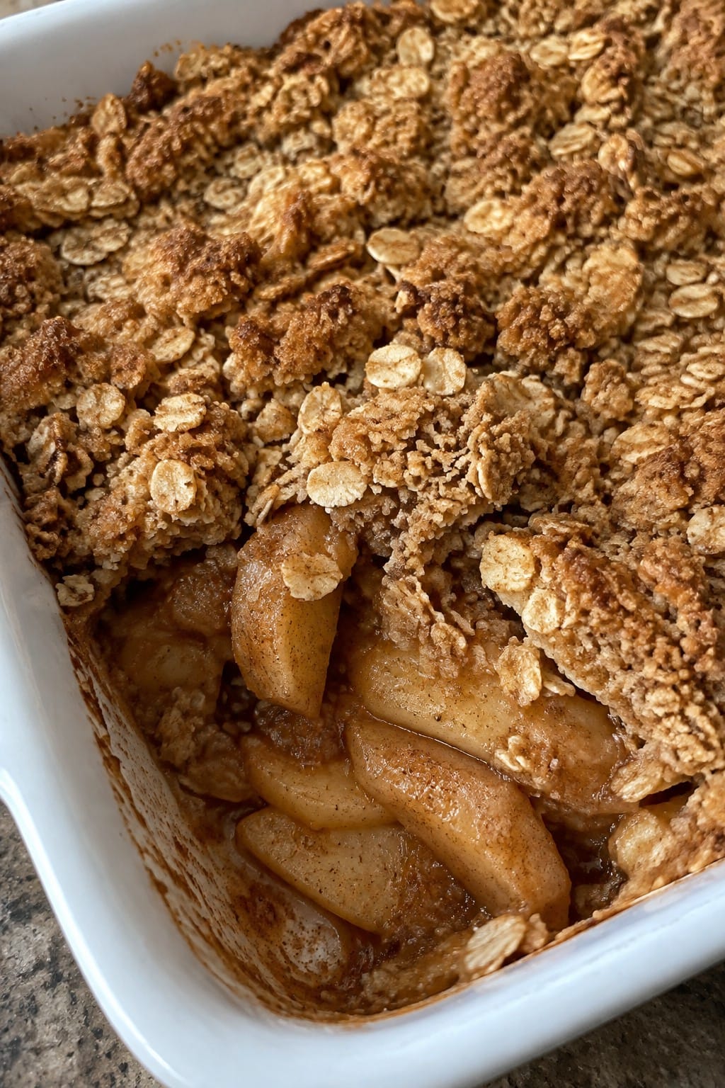 Apple Cinnamon Crisp with Oat Topping