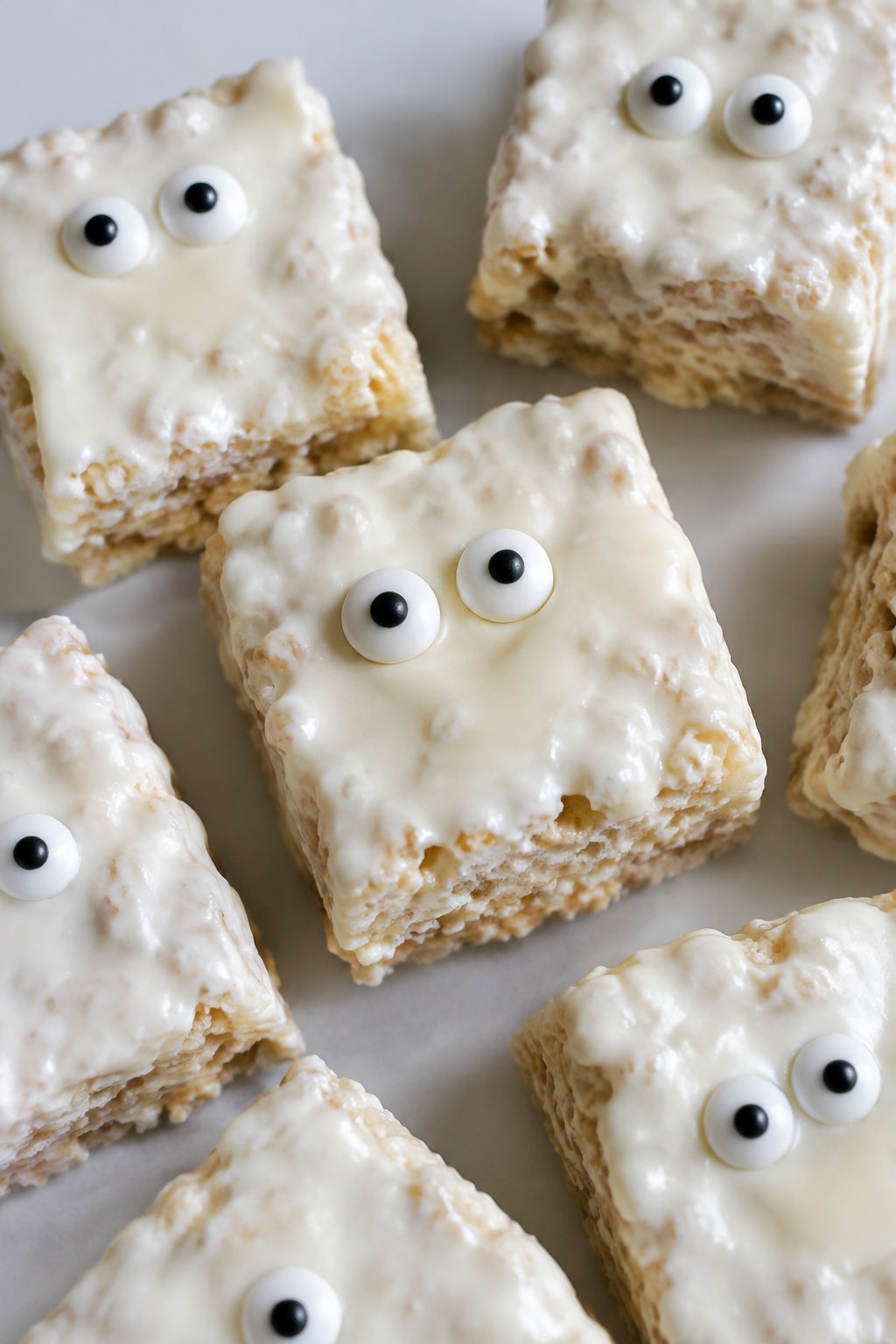 Ghostly Marshmallow Cereal Treats