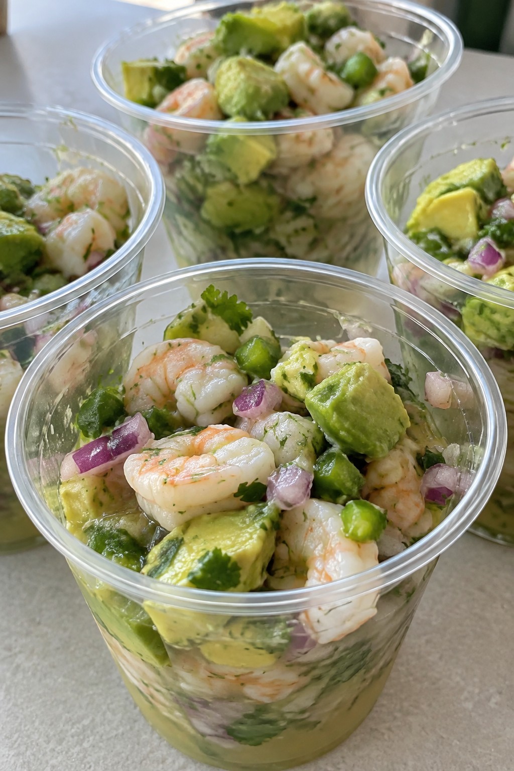 Avocado and Shrimp Ceviche Cups