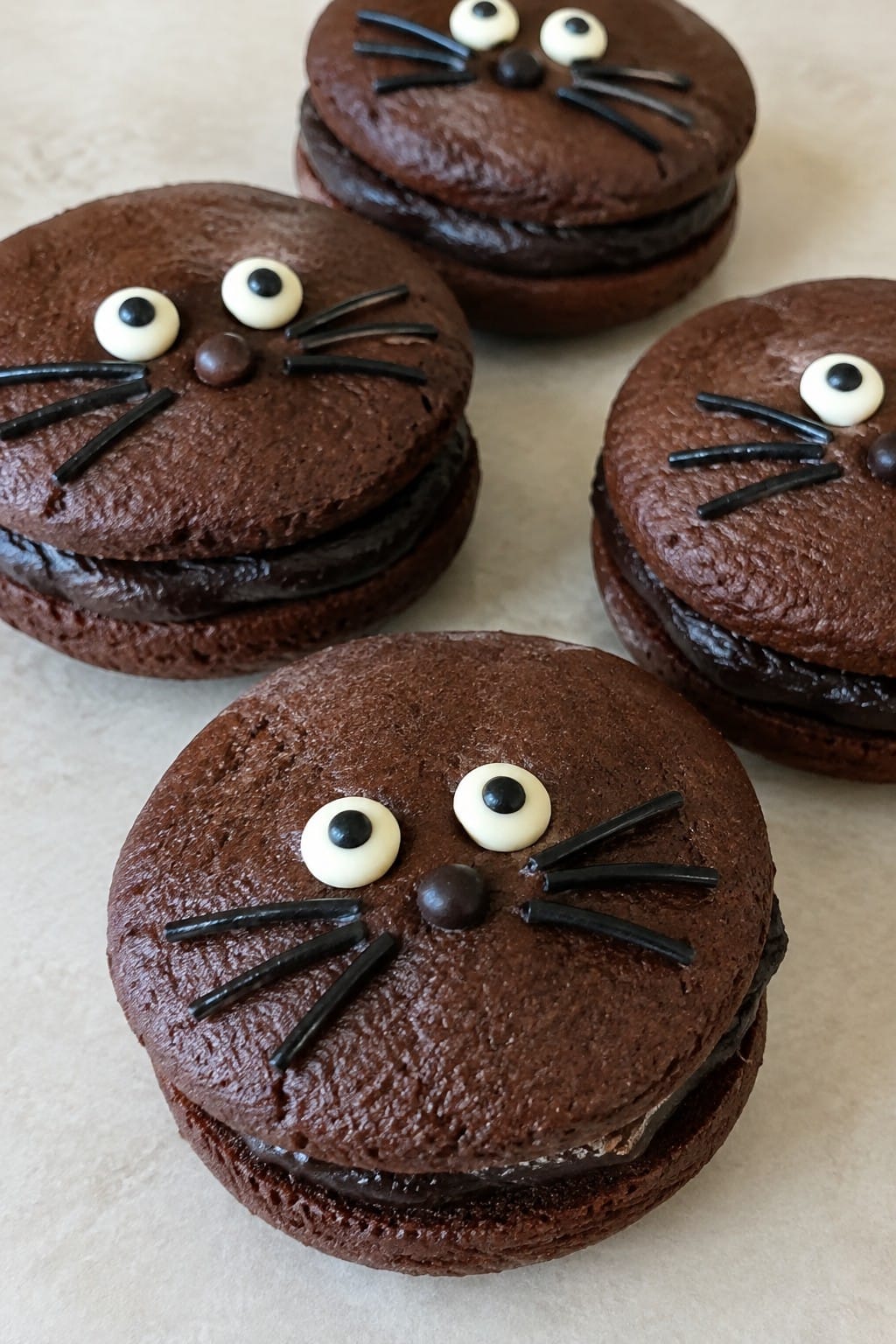 Black Cat Chocolate Whoopie Pies
