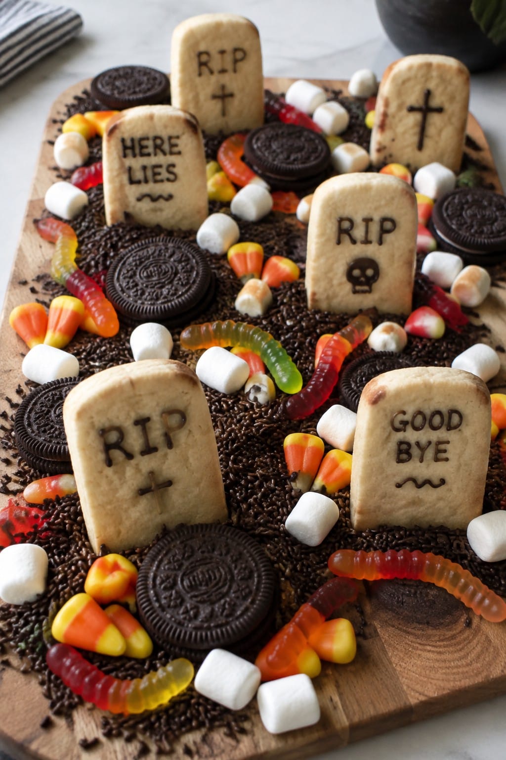 Haunted Graveyard Cookie Board