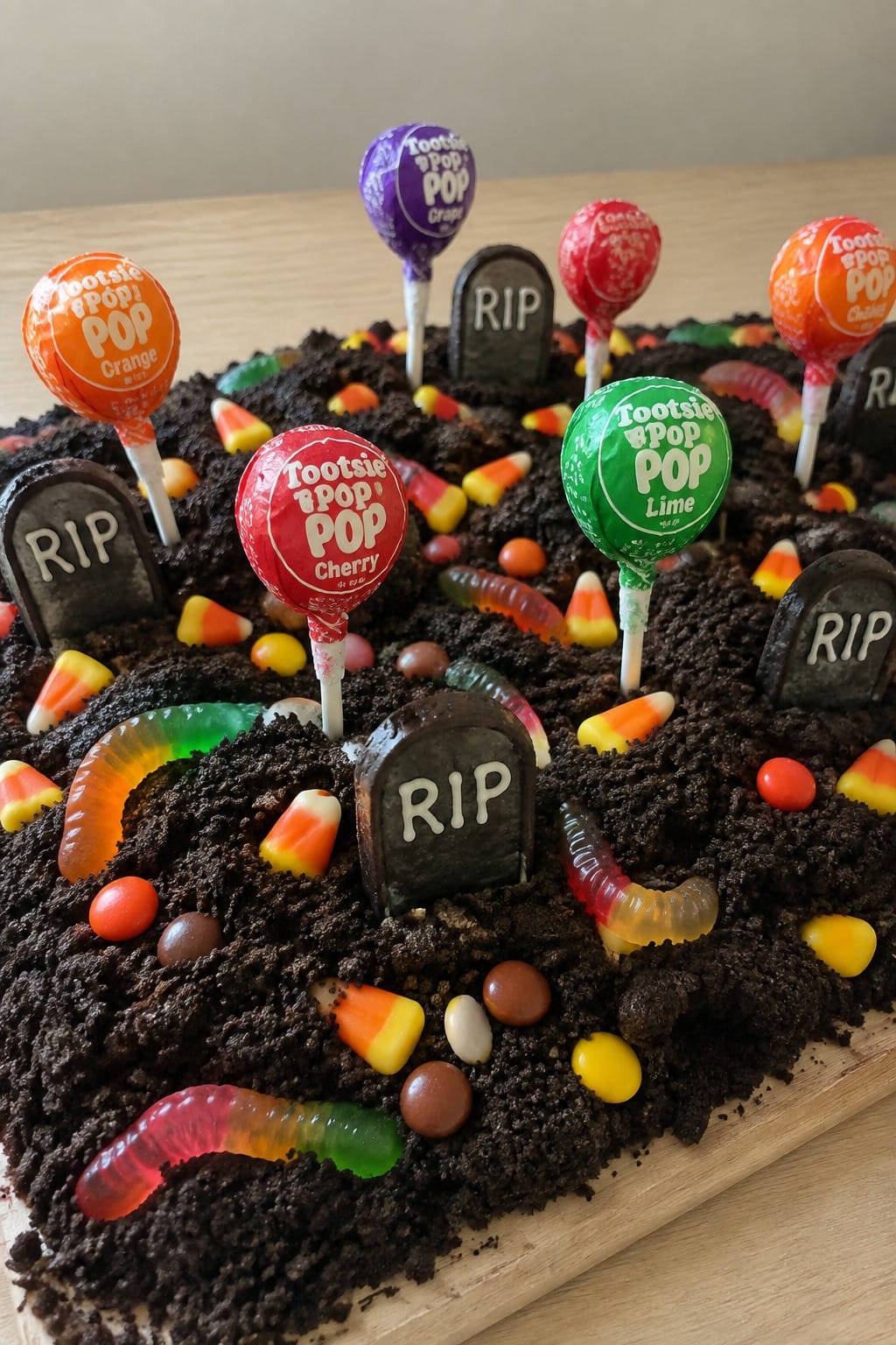 Trick-or-Treat Lollipop Graveyard Board