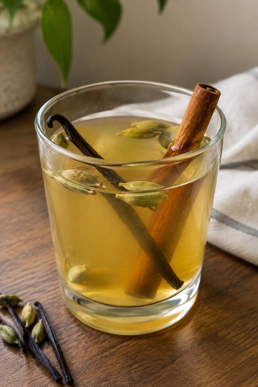 Vanilla Cardamom Gin Toddy