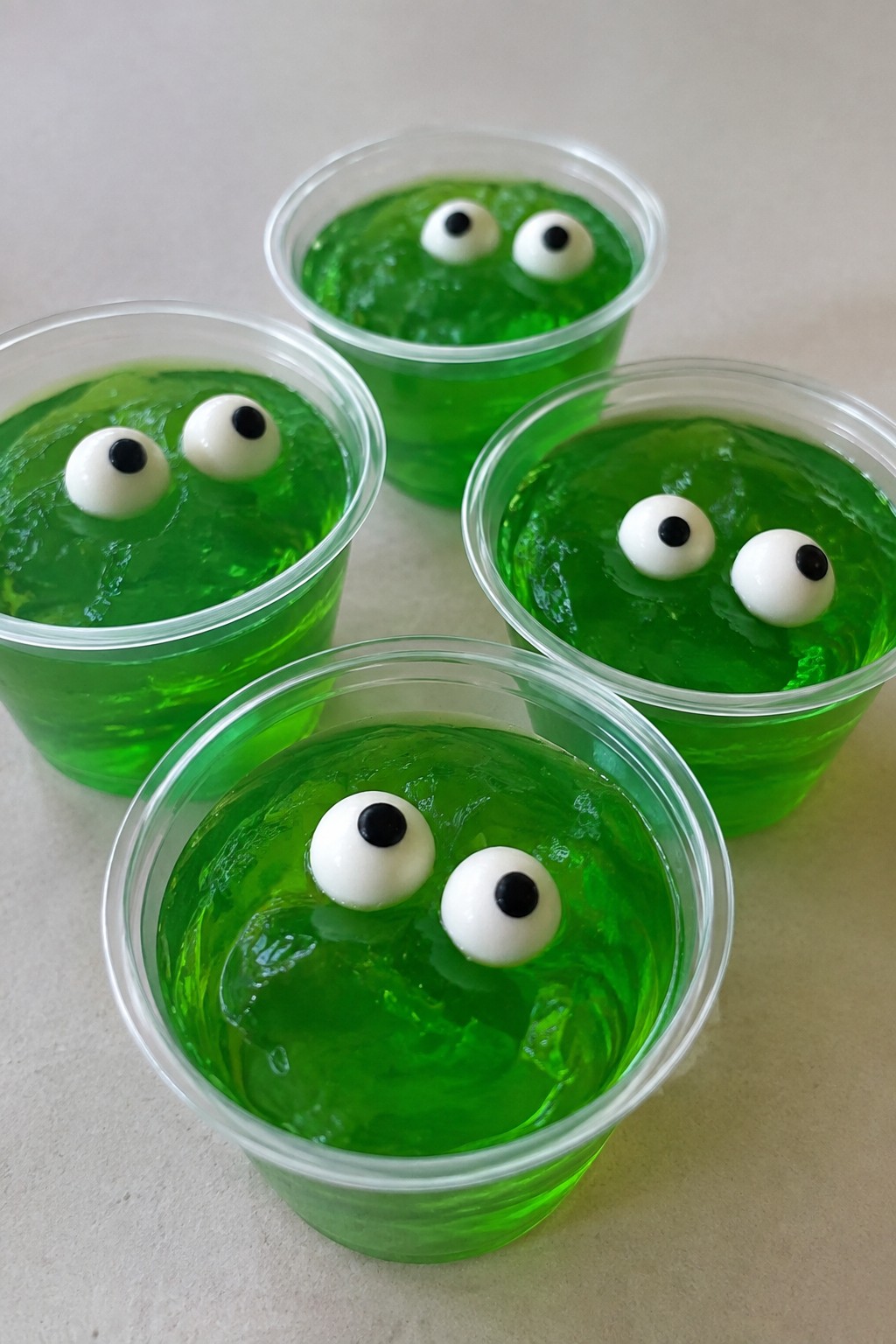 Monster Green Slime Jello Cups