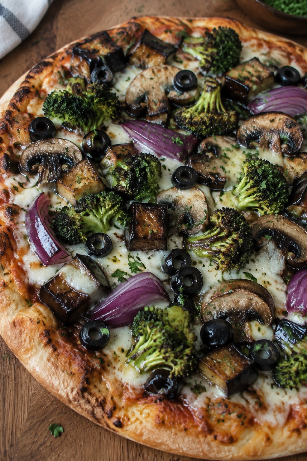 Witch's Cauldron Roasted Veggie Pizza
