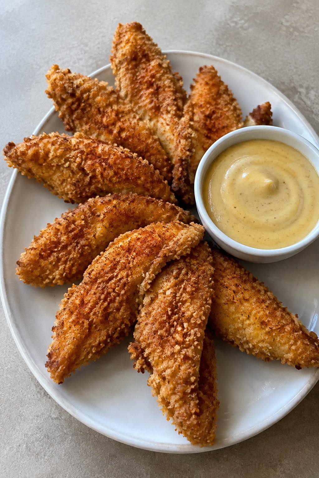 Bat Wing Chicken Tenders with Honey Mustard
