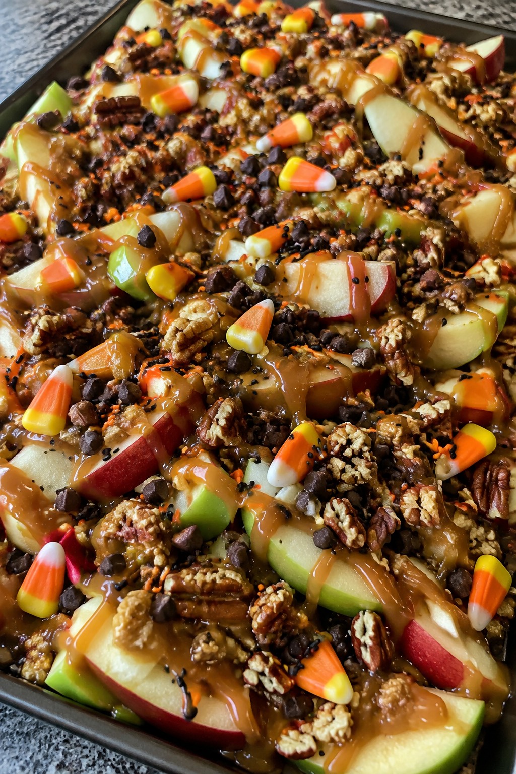 Caramel Apple Nacho Platter