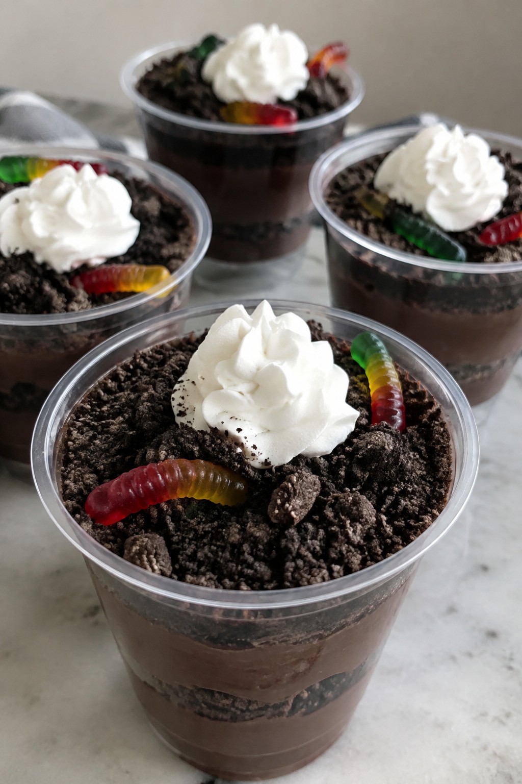 Graveyard Dirt Pudding Cups
