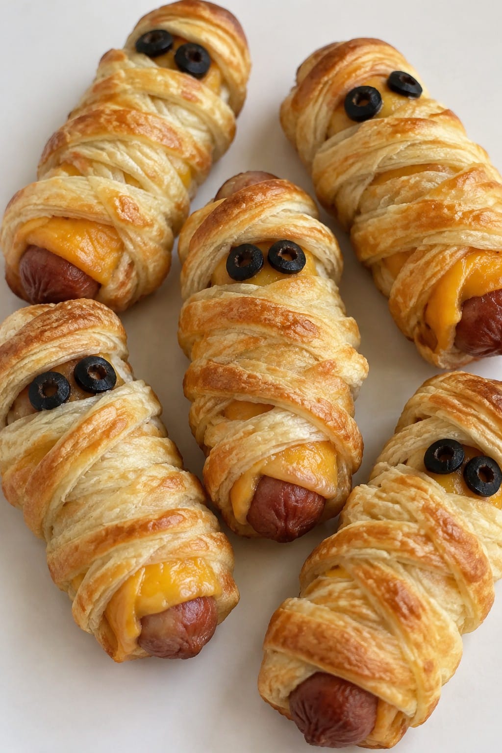 Cheesy Mummy Sausage Rolls