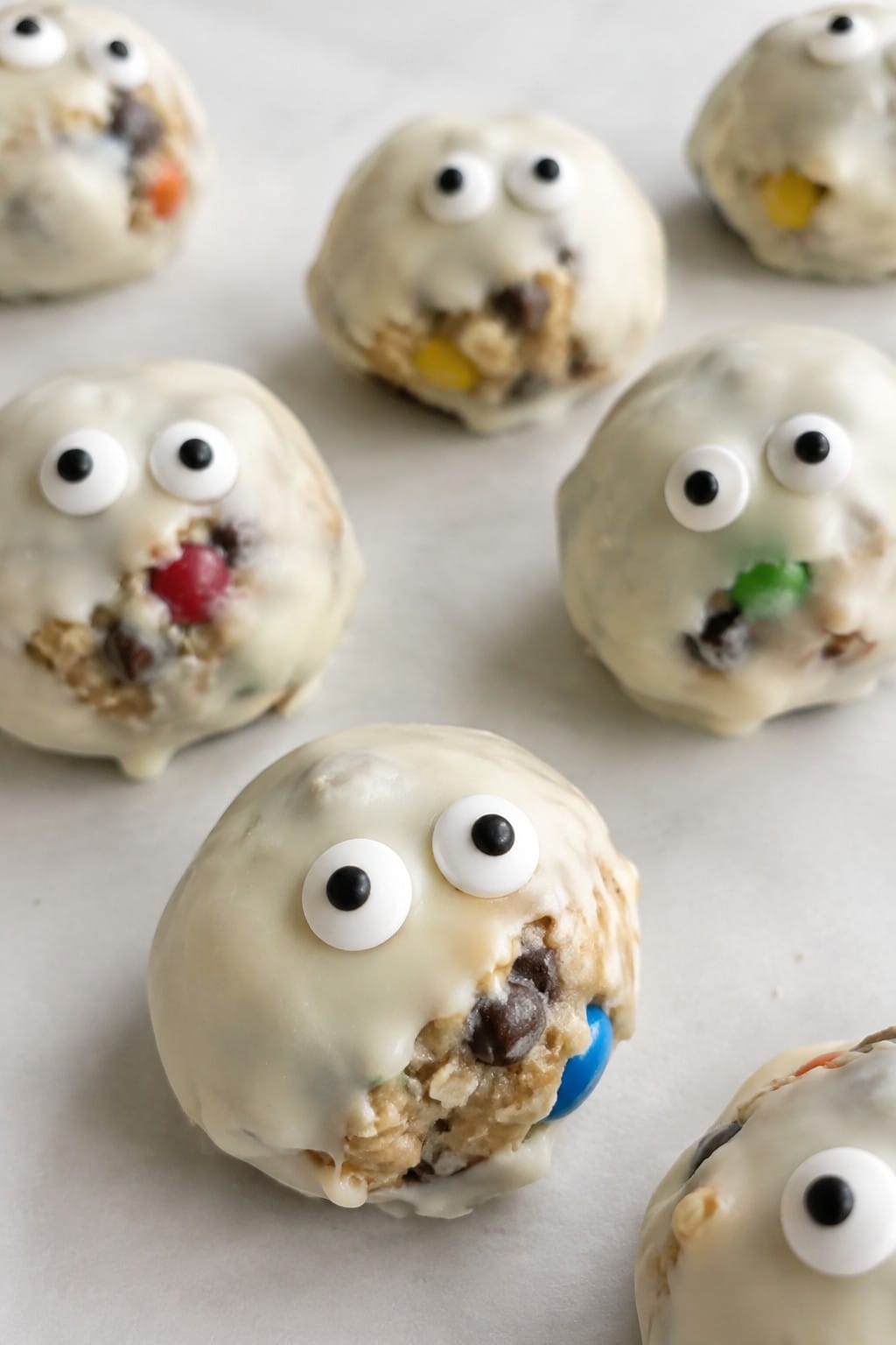No-Bake Monster Cookie Dough Truffles