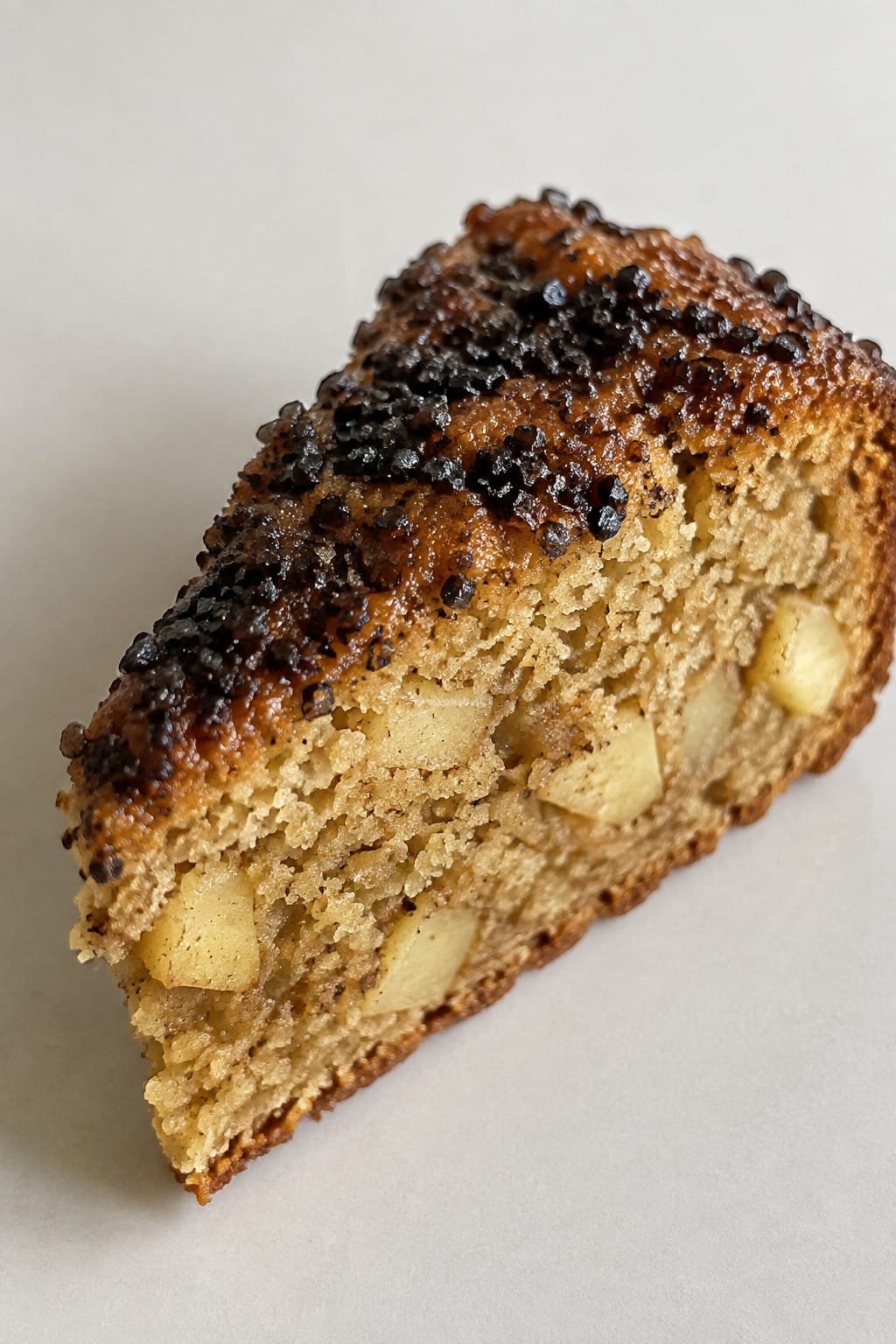 Poison Apple Olive Oil Cake with Black Sugar Crystals
