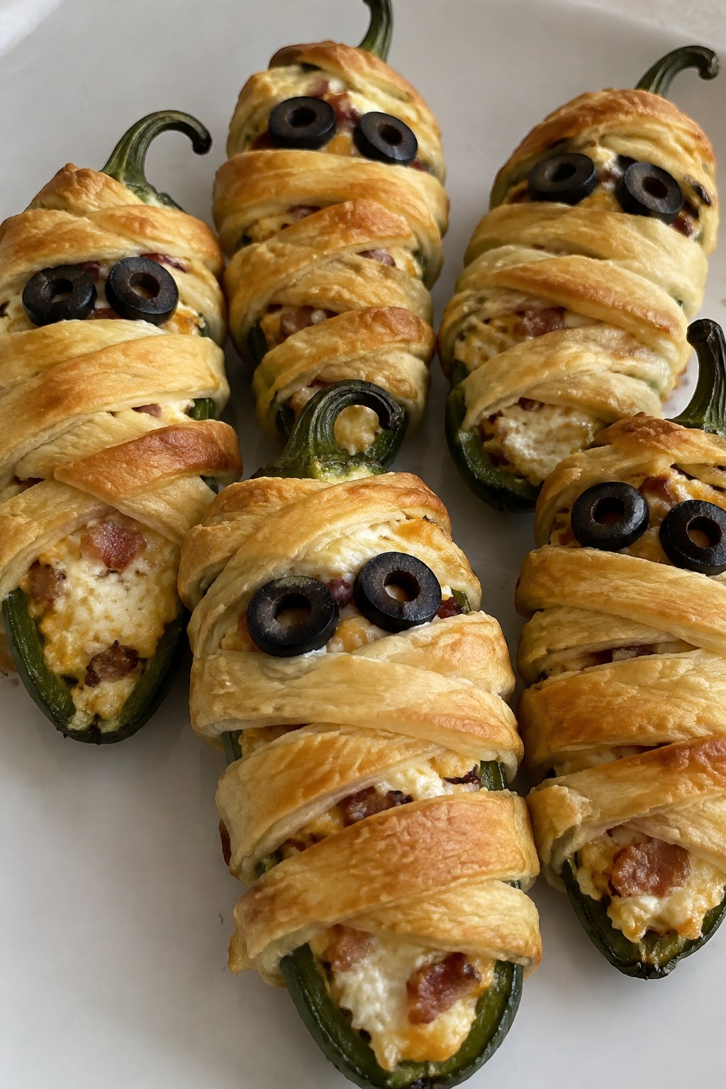 Mummy Jalapeño Popper Skulls