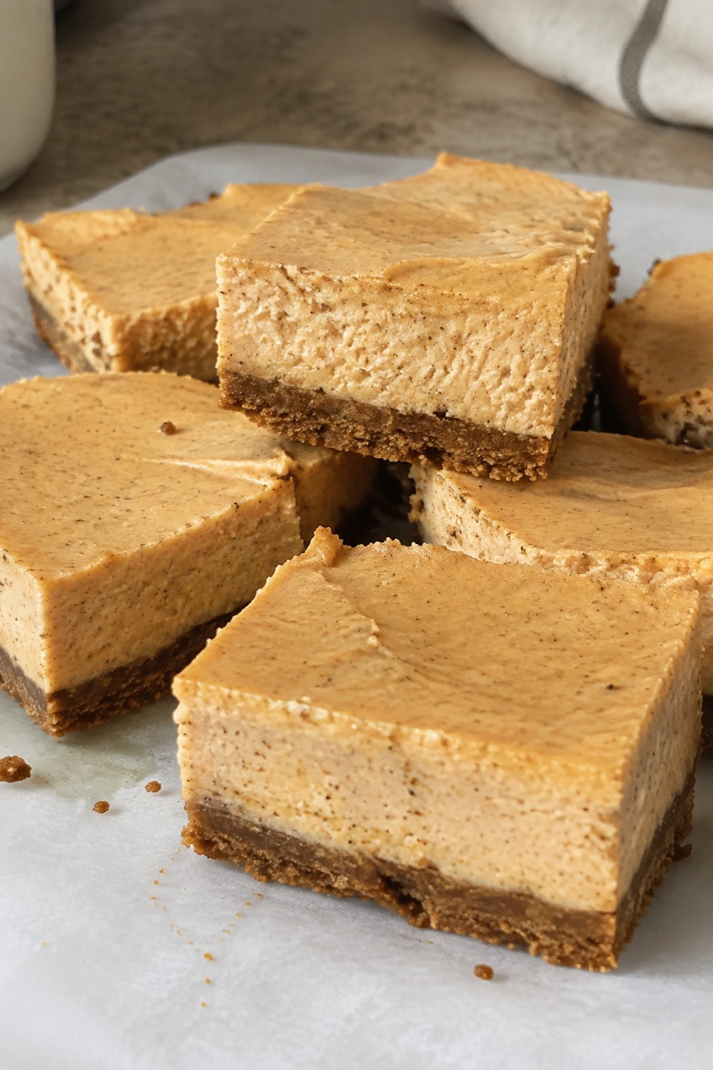 Pumpkin Spice Cheesecake Bars