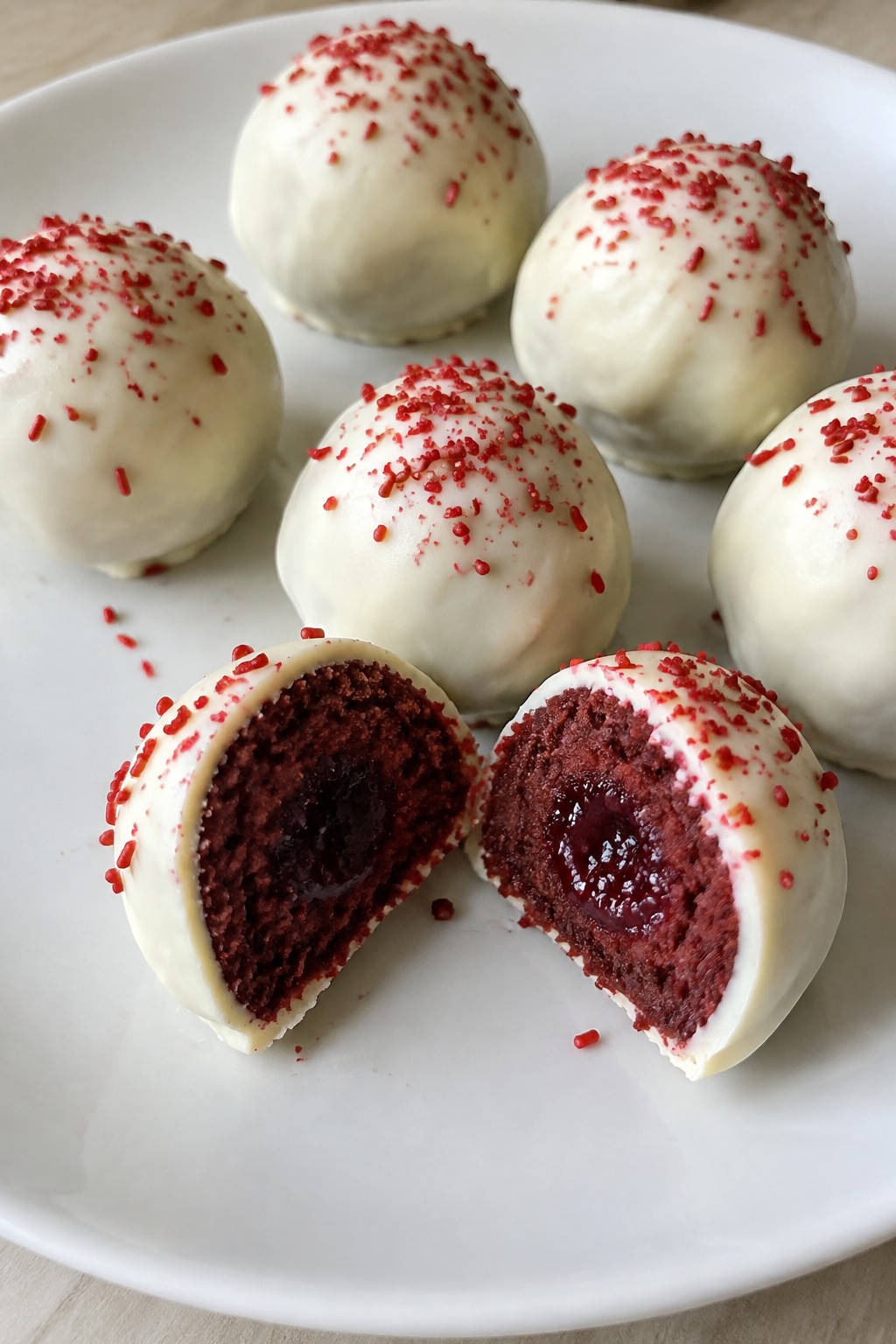 Vampire Bite Red Velvet Truffles