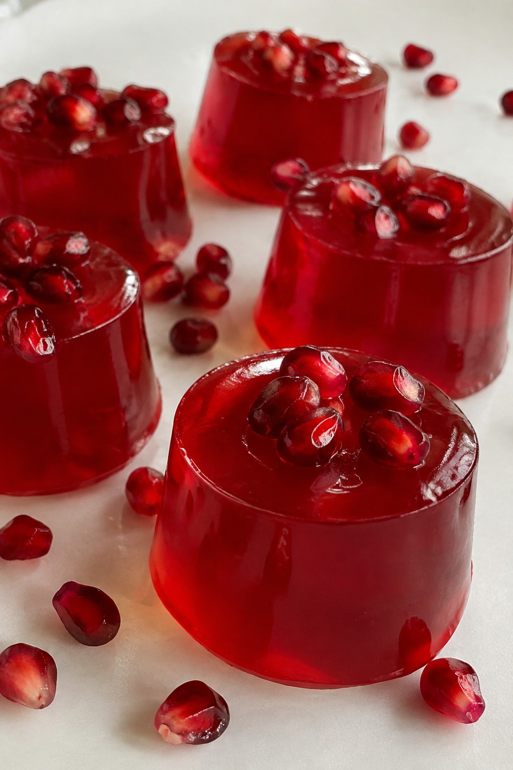 Pomegranate Vampire Bite Jello Shots