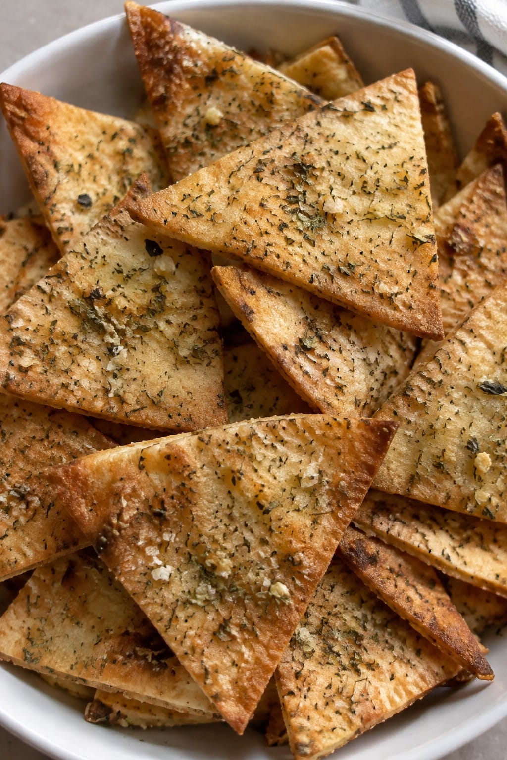 Garlic Herb Pita Chips