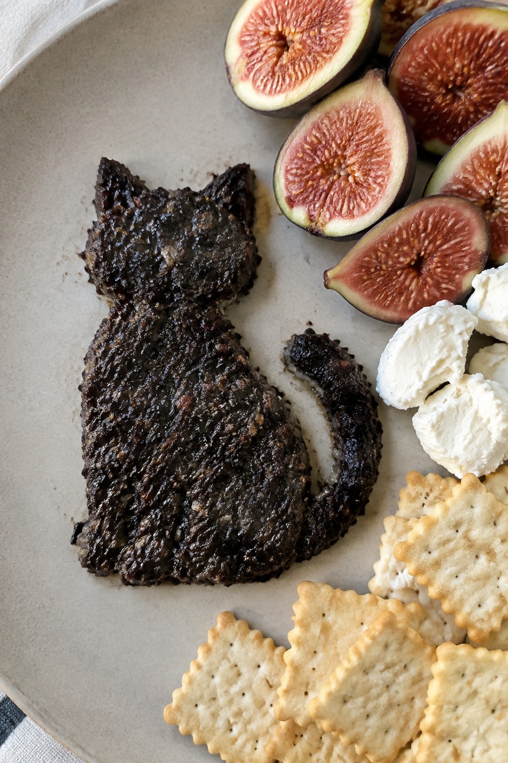 Black Cat Olive Tapenade and Fig Platter