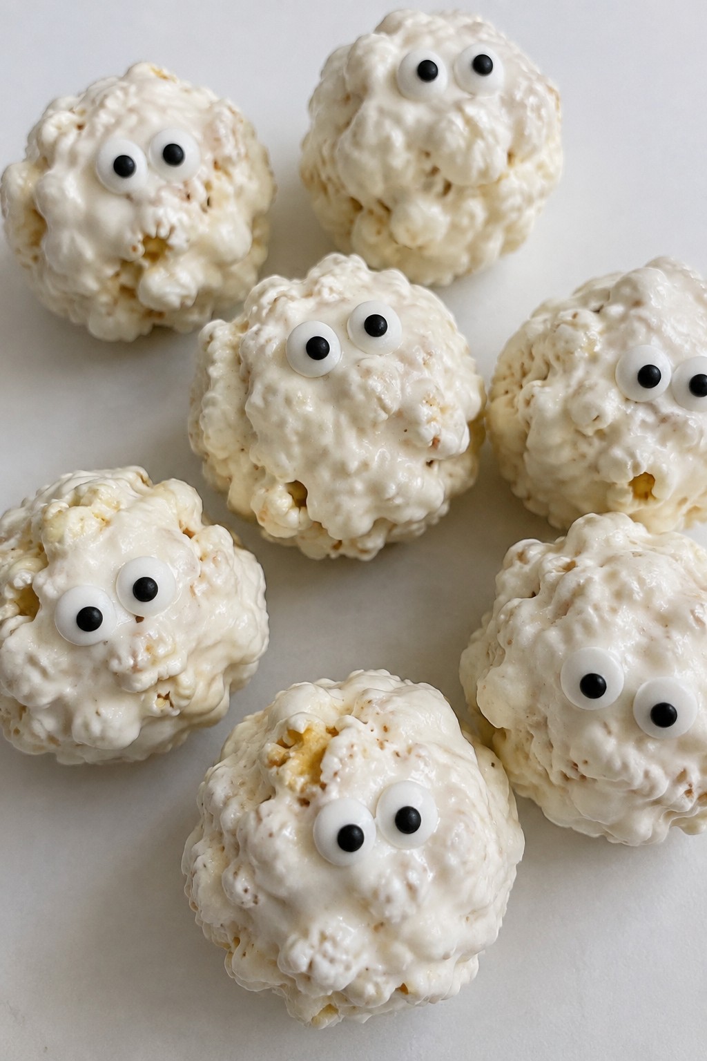 Ghostly Popcorn Balls