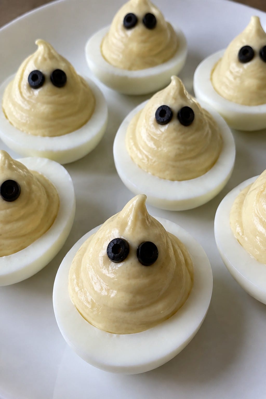 Ghostly Deviled Eggs