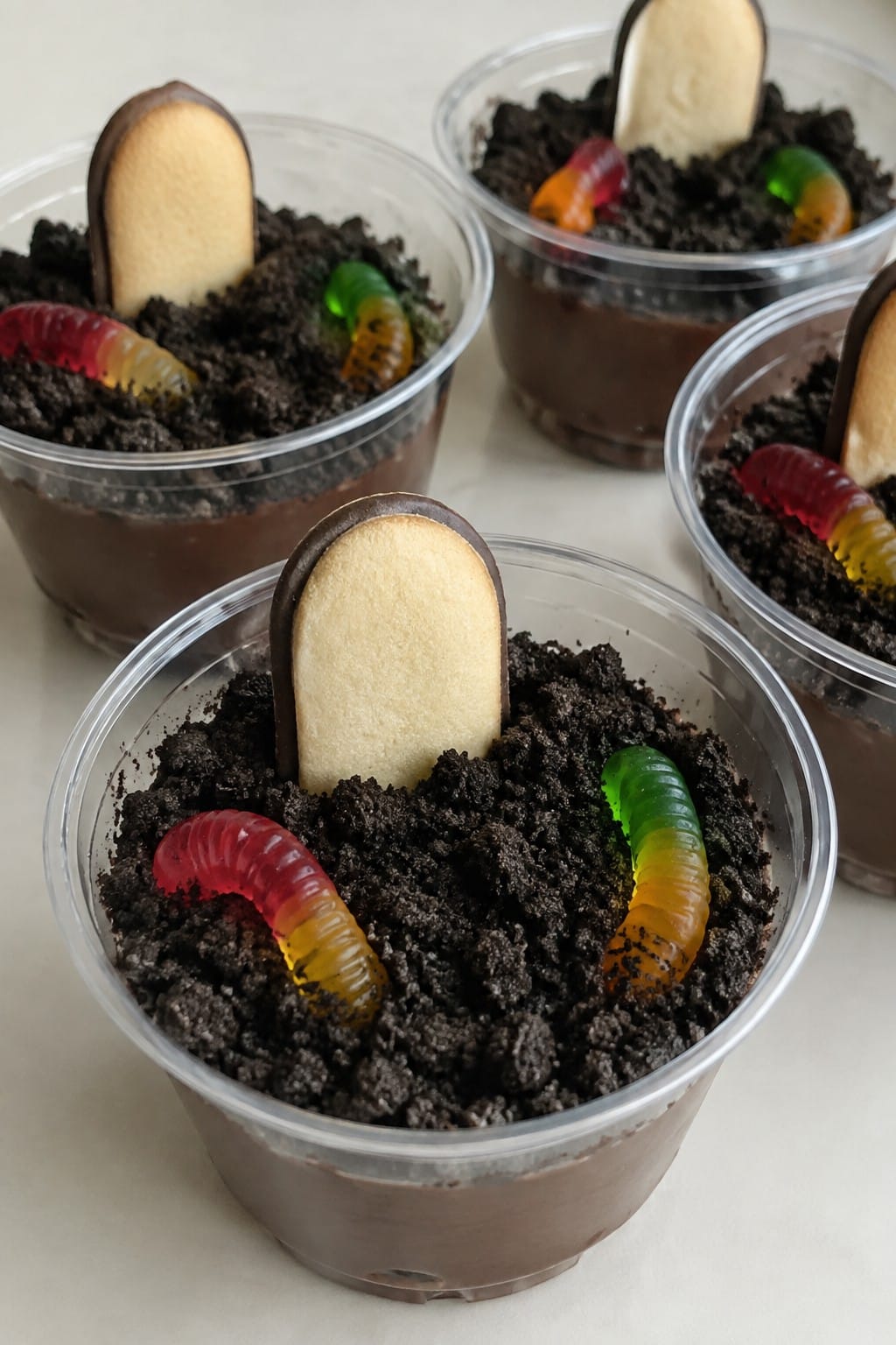 Graveyard Dirt Pudding Cups