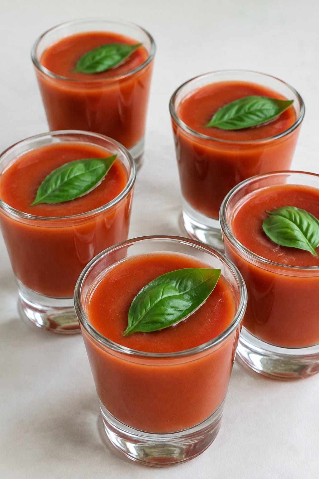 Vampire Bite Tomato Soup Shooters