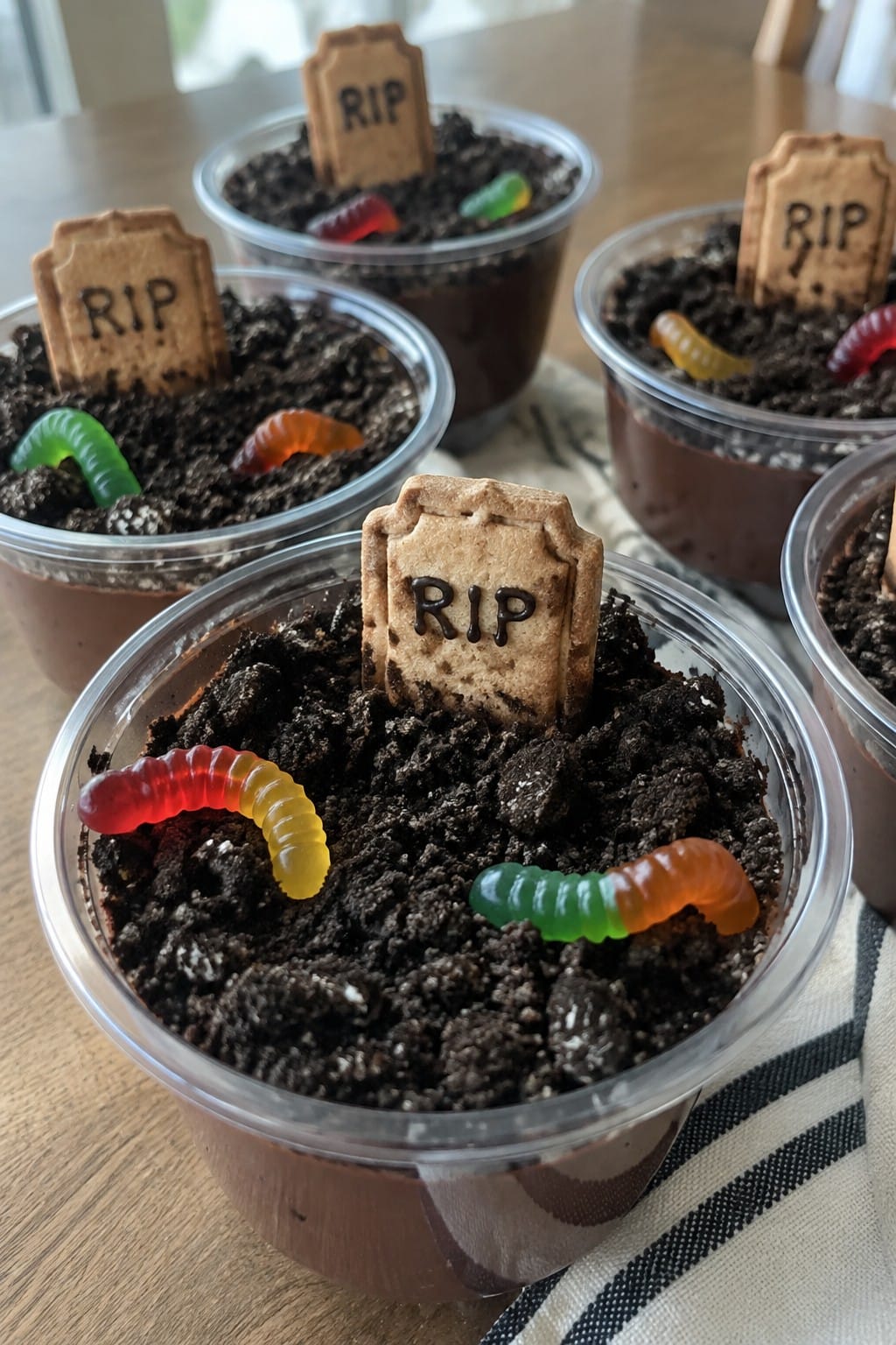 Graveyard Dirt Pudding Cups