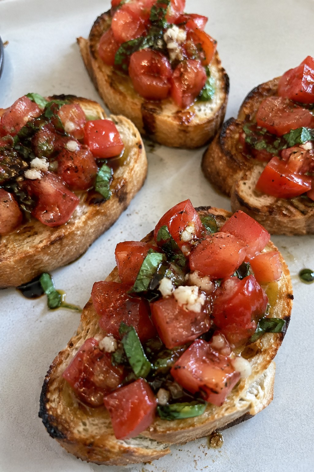 Vampire Bite Garlic Tomato Bruschetta