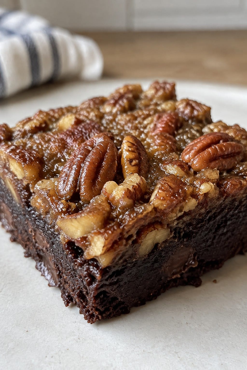 Bourbon Pecan Pie Brownies
