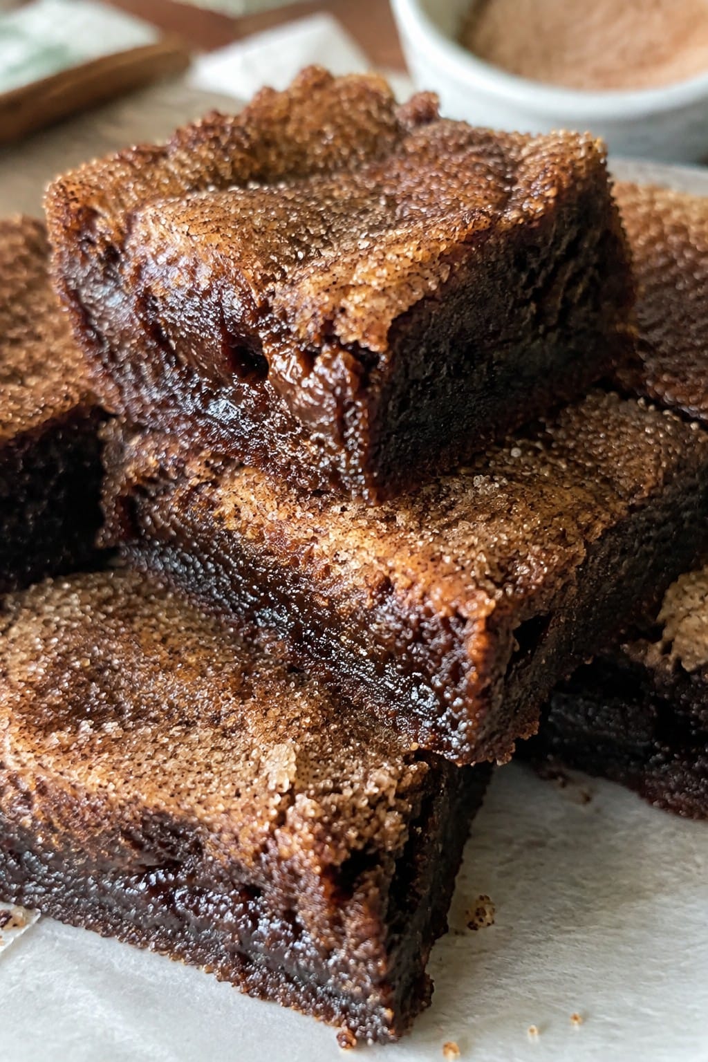 Cinnamon Sugar Churro Brownies