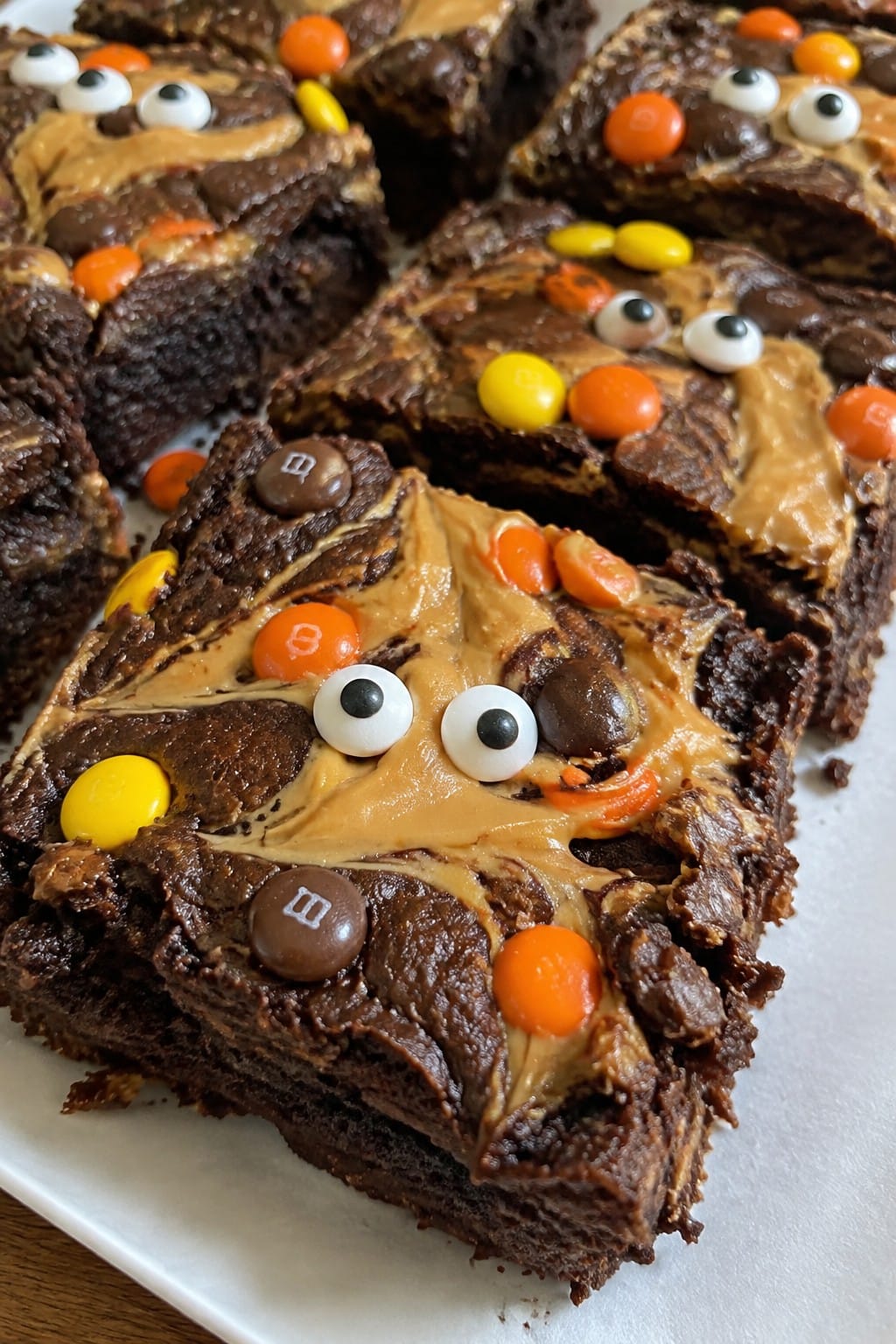 Peanut Butter Monster Brownies