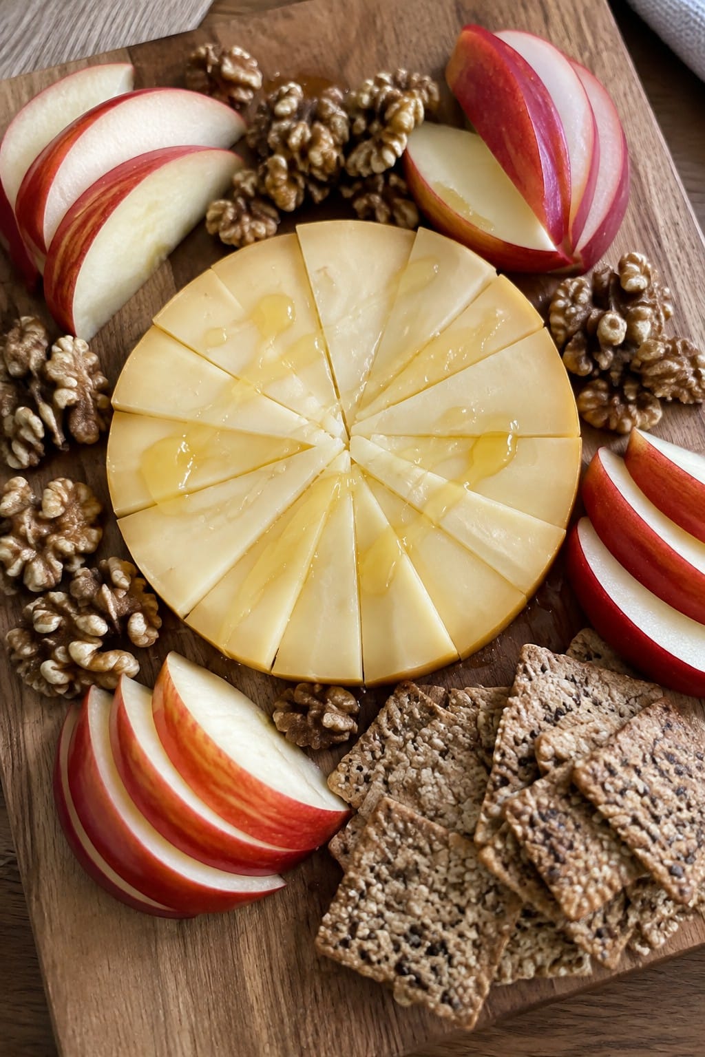 Full Moon Gouda Apple and Walnut Board