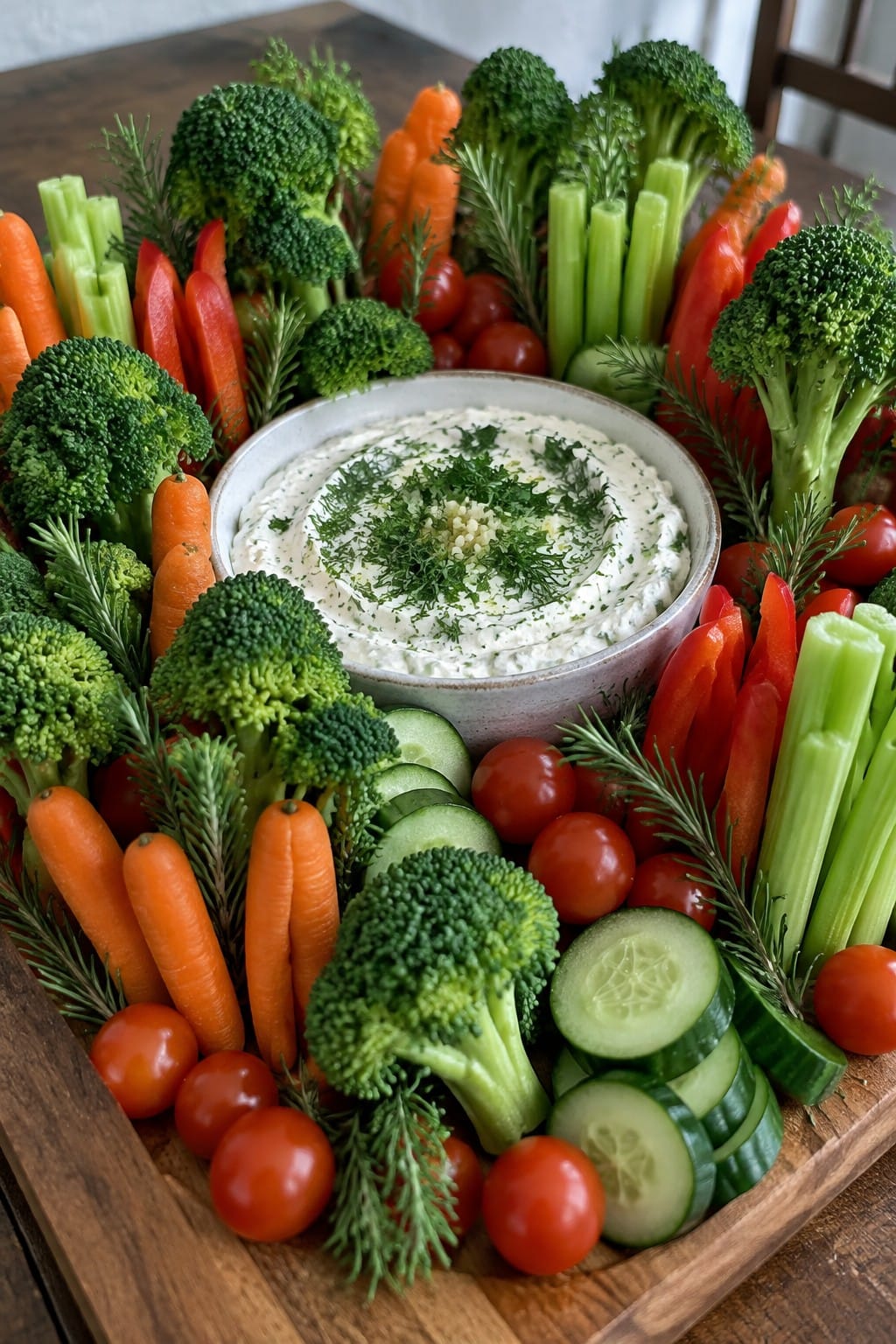 Haunted Forest Herb Veggie and Dip Board