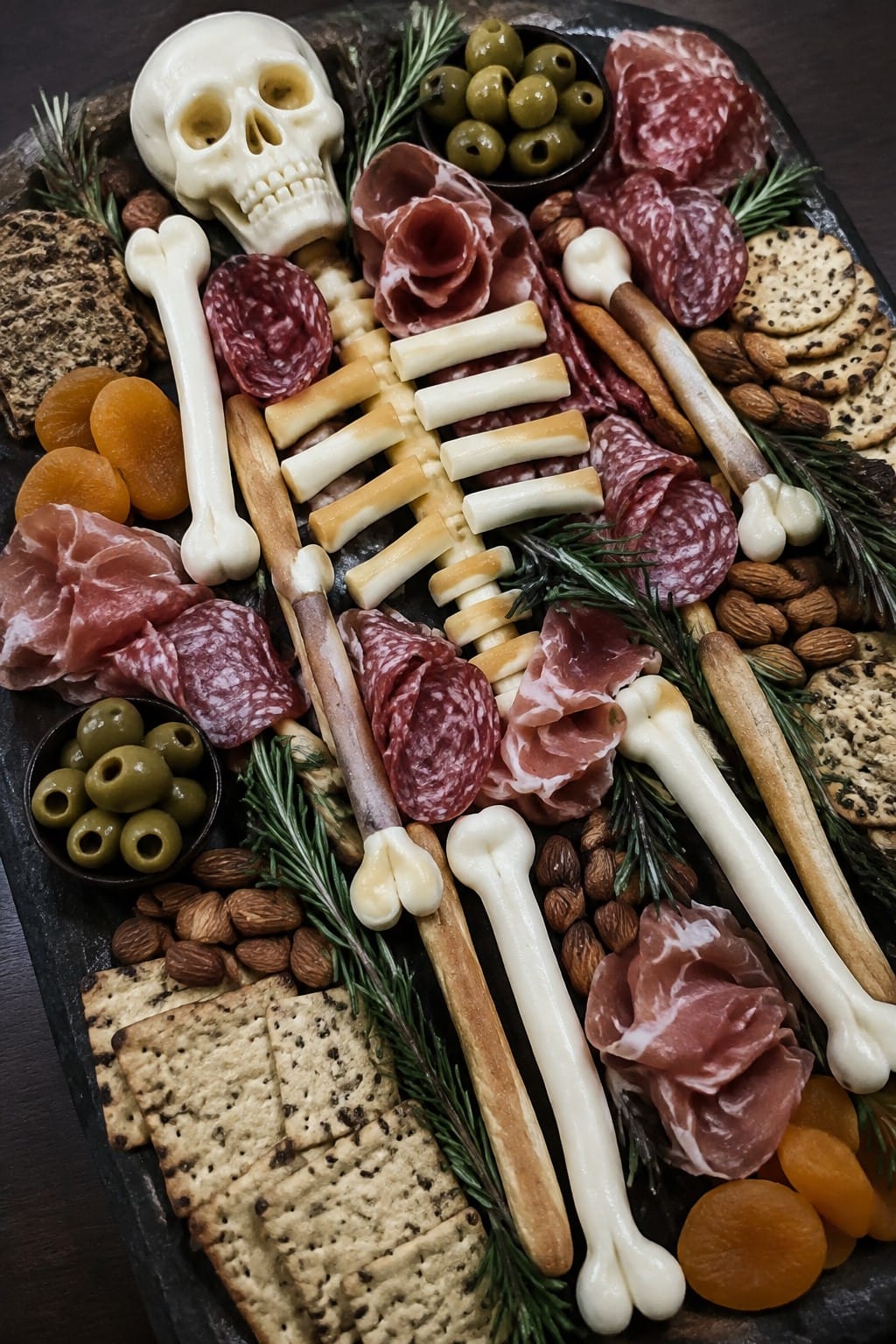 Spooky Skeleton Bone Charcuterie Board