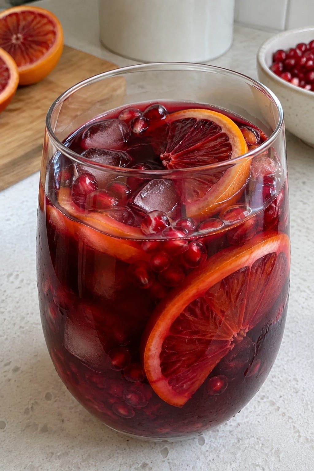 Blood Orange Pomegranate Sangria