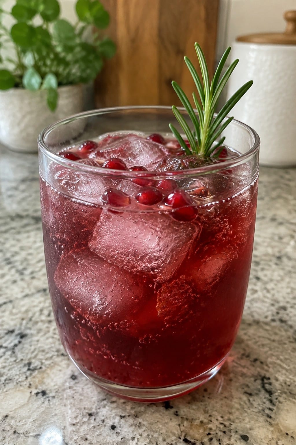 Pomegranate Rosemary Gin Punch