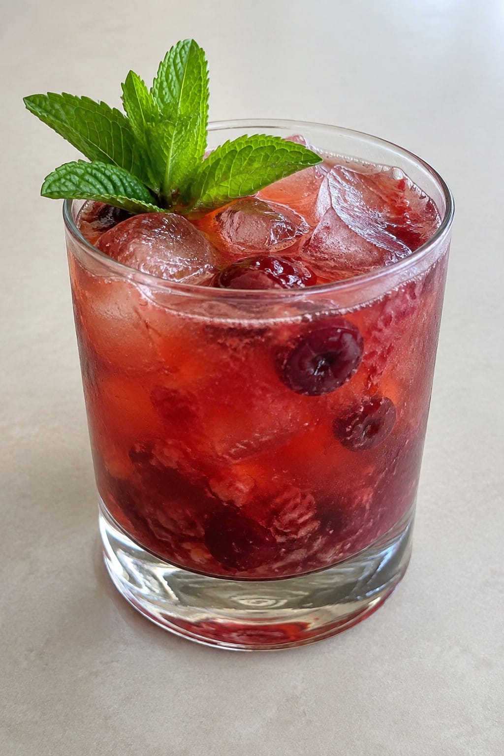 Tart Cherry Bourbon Smash