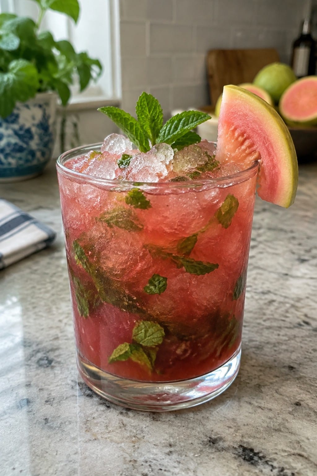 Skull-Crushing Guava Rum Smash