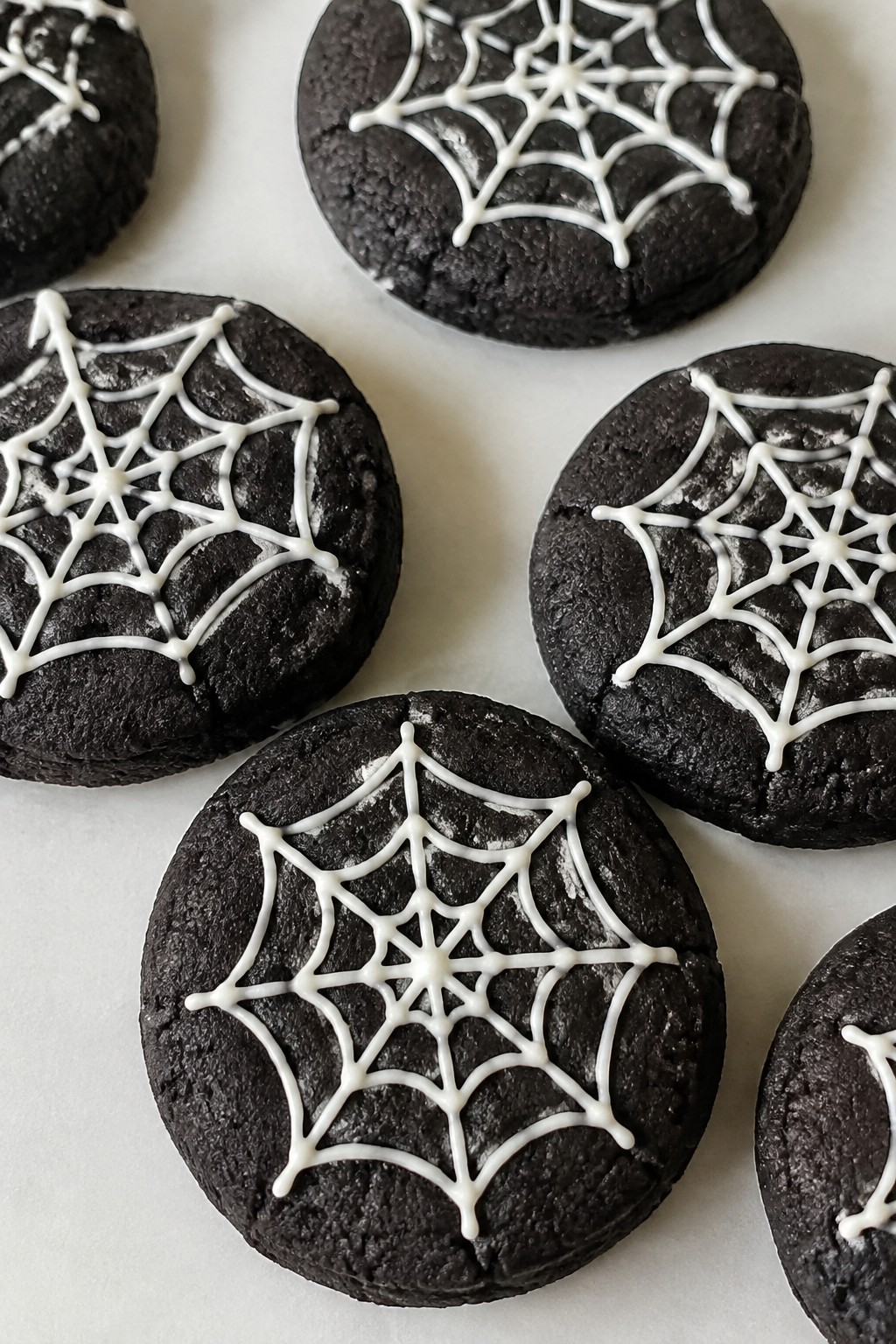 Spiderweb Black Cocoa Cookies