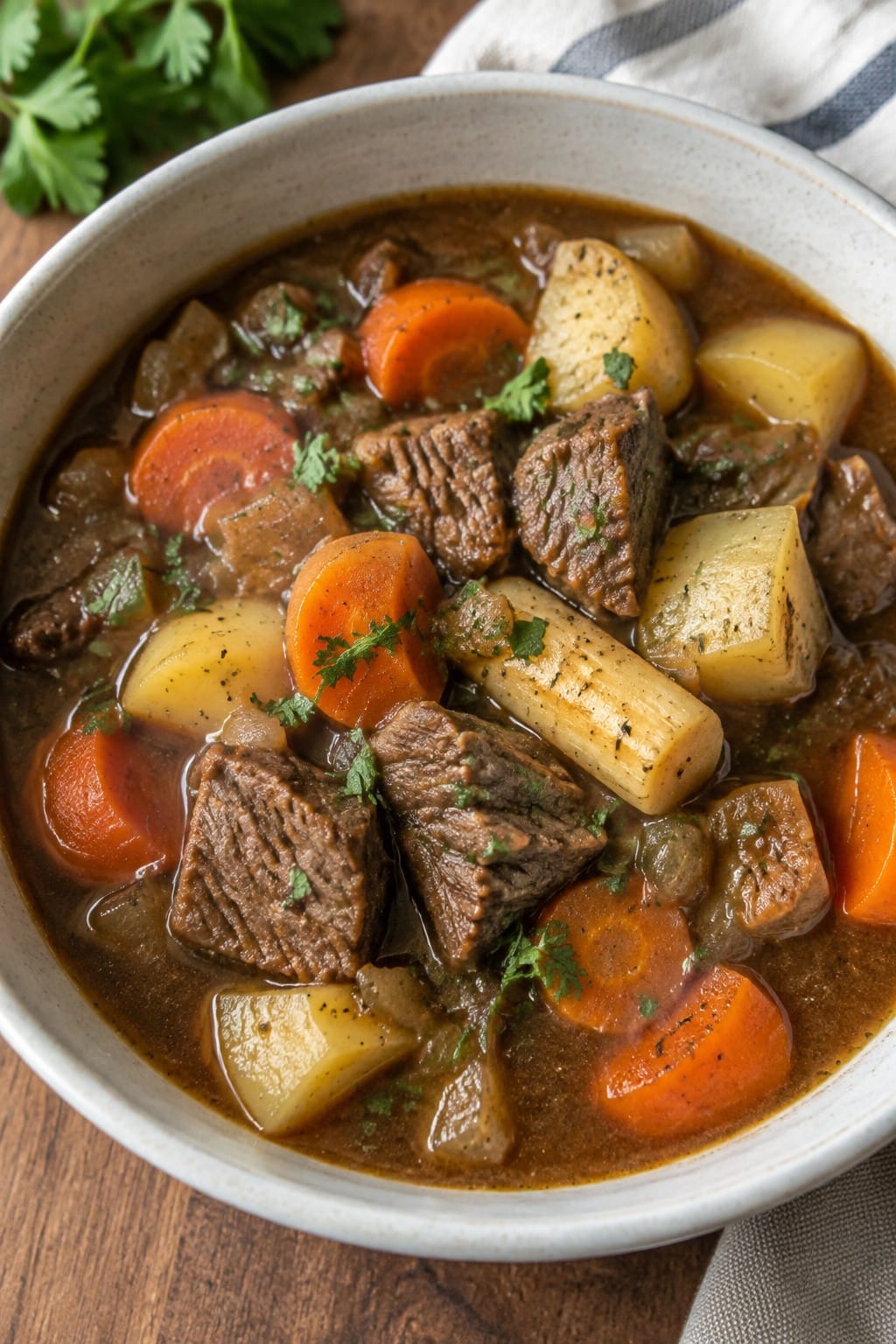 Monster Harvest Beef and Root Vegetable Stew