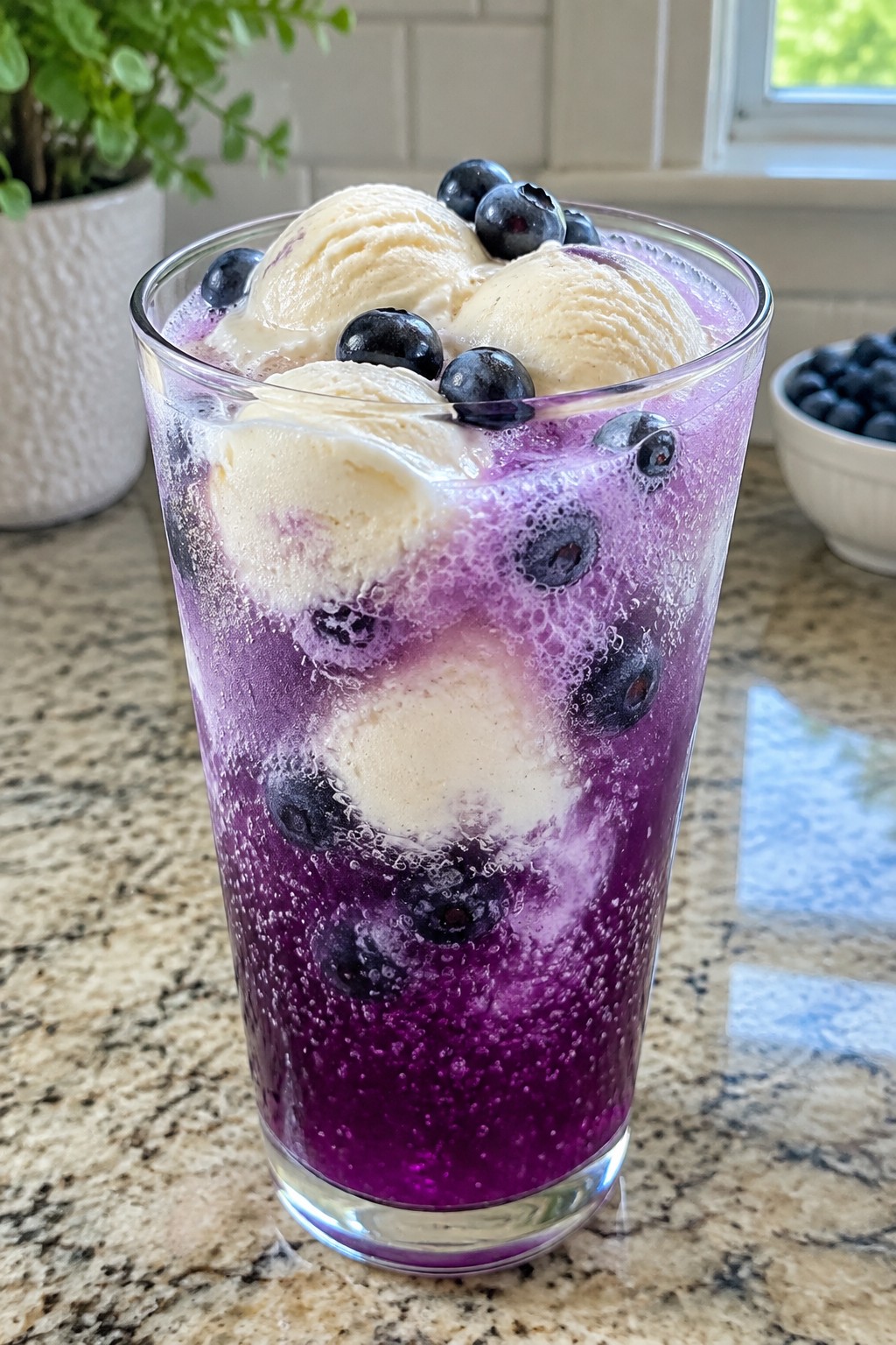 Trick-or-Treat Blueberry Float