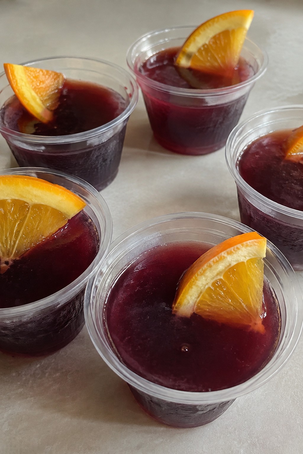 Haunted Grape Sangria Jello Shots