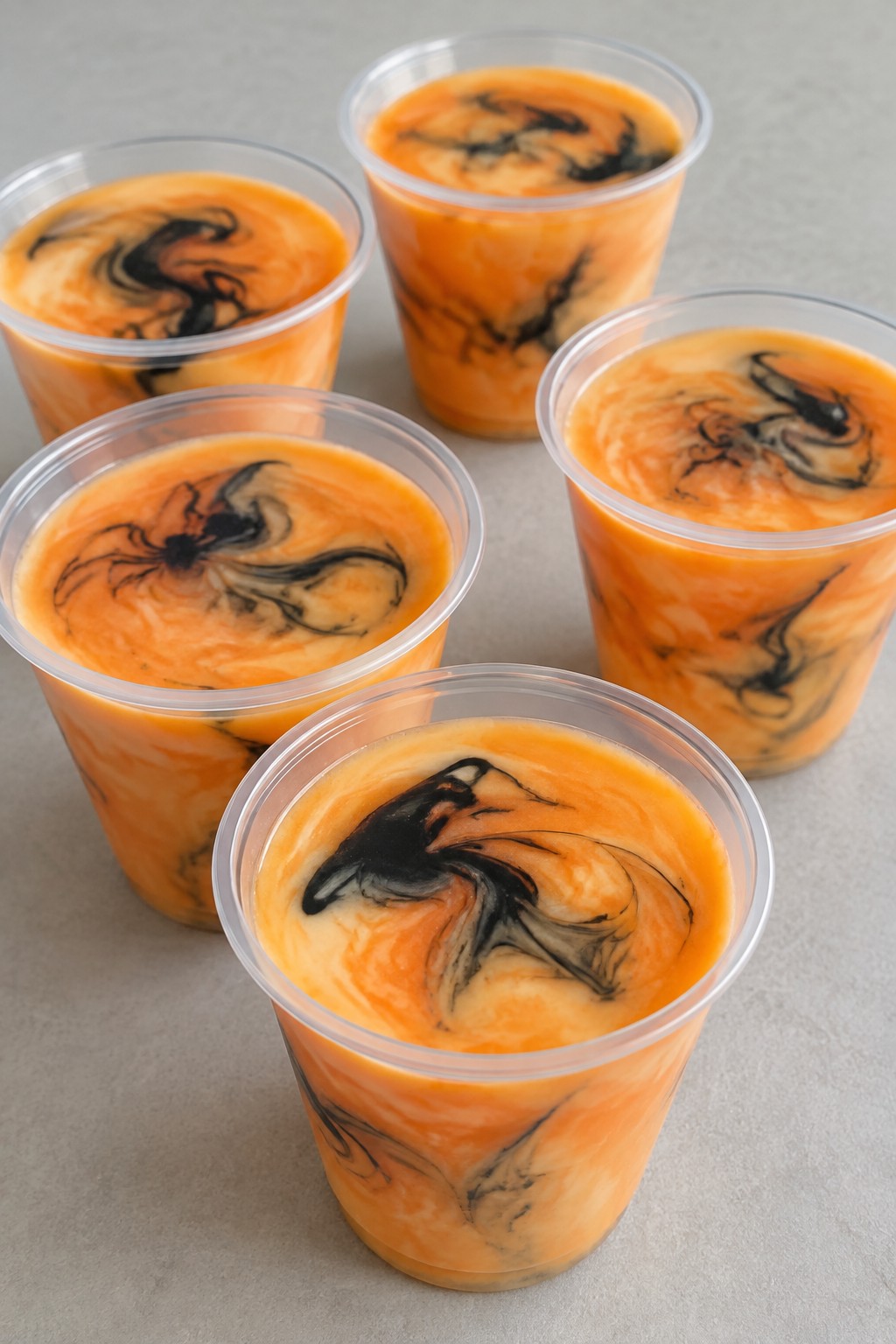 Spooky Orange Creamsicle Vodka Jello Shots